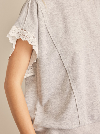 Be True to You Lace Sleeve Top