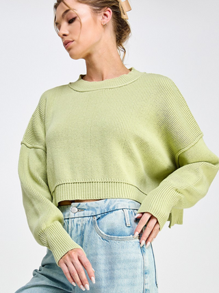 On a Journey Crop Sweater