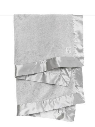 Powder Plush Box Blanket - Silver