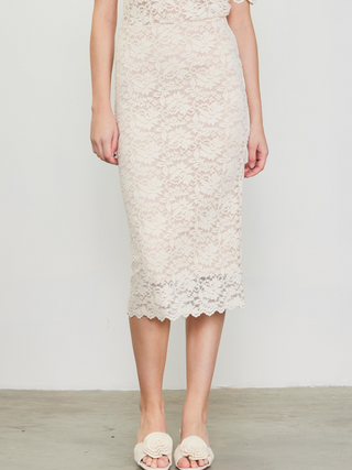 True Love and Lace Midi Skirt