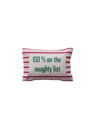 100% Naughty Lumbar Pillow