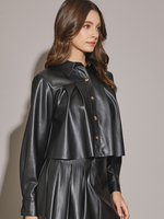 Pleated Leather Chic