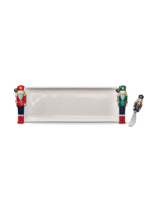 2pc Nutcracker Platter/Spreader Set