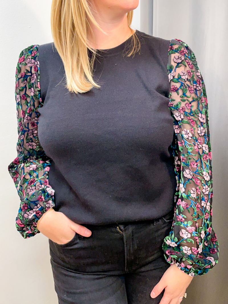 Antique Floral Burnout