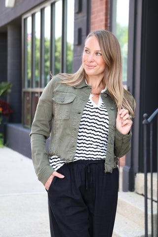 Olive It! Denim Jacket