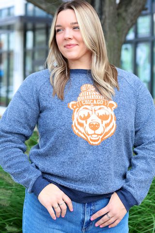 Cream Bear Fleeceout Sweatshirt
