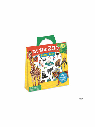 At The Zoo Reusable Sticker Tote