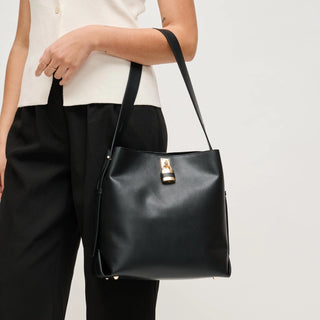 Black Caroline Hobo Bag