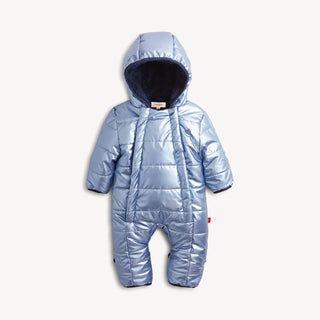 Blue Metallic Puffer