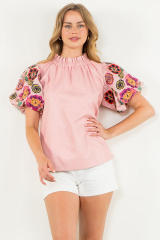 Botanical Bliss Leather Top