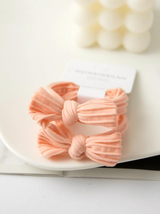 Bow Style Hair Tie - Orange