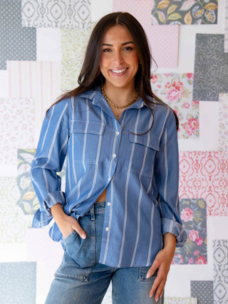 Breezy Blues Blouse