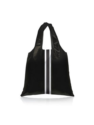Carryall Tote Bag with Pocket in Shimmer Black