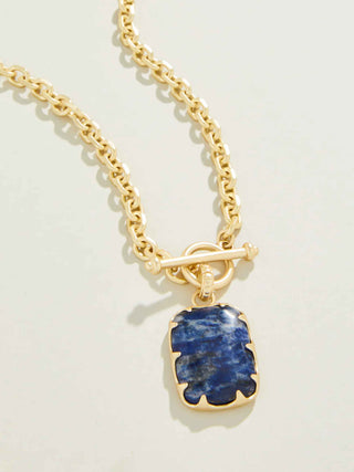 Coralie Toggle Necklace 18" Blue