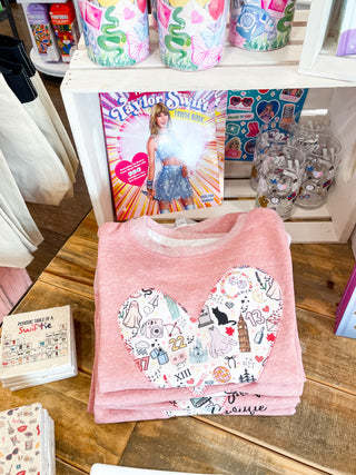 EXCLUSIVE Taylor Swift Sewn Heart Sweatshirt