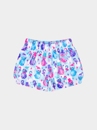 Disco Snowman Plush Shorts