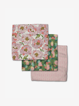 Dishcloth Set - Peony Paradise