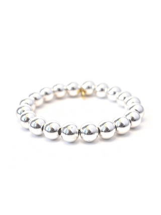 Dupe Tiffany Bracelet 10mm Platinum Hematite Bracelet