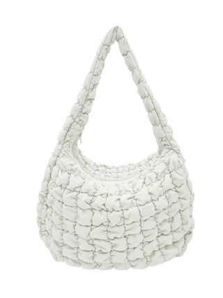 Extra Large Quilted Bag - Ivory