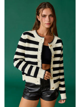 Fall Capsule Striped Cardigan