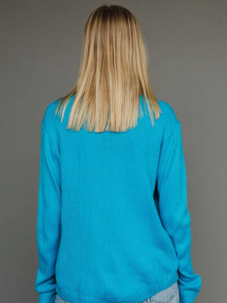 Feelin' Festive Blue Sweater