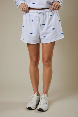 Go Fish Embroidered Sweatshort