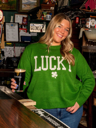 Green Lucky Sweater