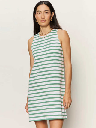 Green Stripe Yacht Shift Dress