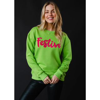 Green Festive Sweatshirt