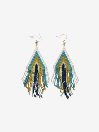 Haley Beaded Earrings Teal