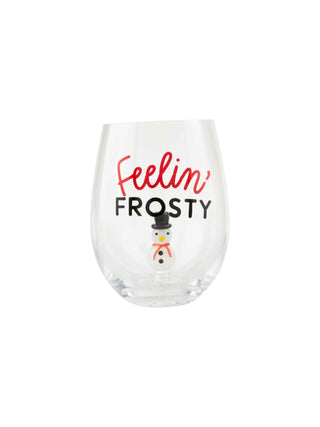 Icon Wine Glass - Snowman