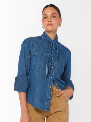 Joline Tokyo Blue Denim Shirt