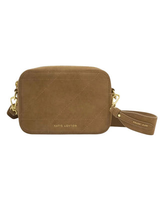 Katie Loxton Avery Quilted Crossbody - Caramel
