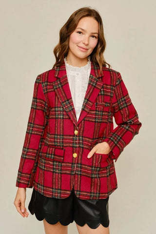 Keep It Festive Blazer Red