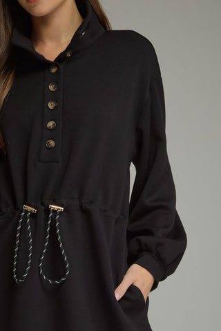 Keep on Running Black Dress