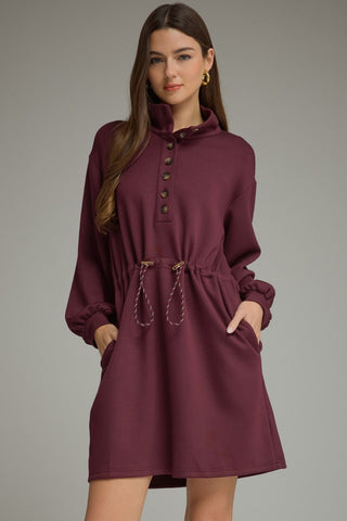 Keep on Running Wine Dress