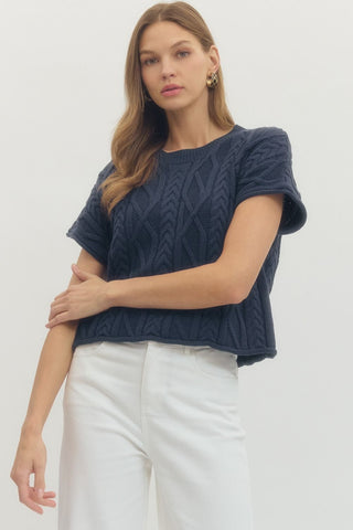 Knit Sweater Navy