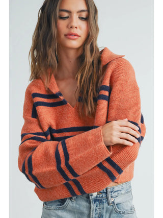 Kristi Navy Stripe Sweater