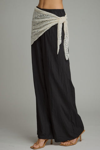 Lace Overlay Black Bottoms