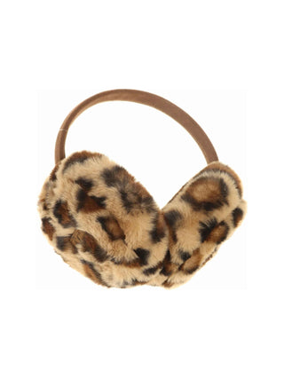 Leopard Print Earmuffs - Latte