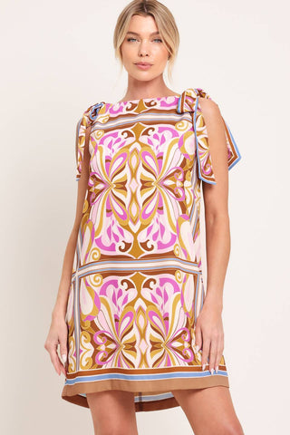 Leslie Abstract Pattern Dress