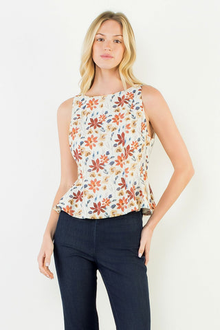 Let the Leaves Fall Tank Peplum