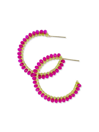 Lillian Hoops - Hot Pink