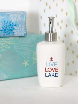 Live Love Lake Ceramic Soap/Lotion Dispenser