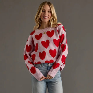 Love in the Air Heart Sweater