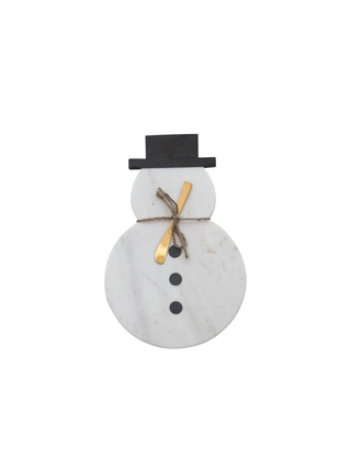 Marble Snowman Cutting Board