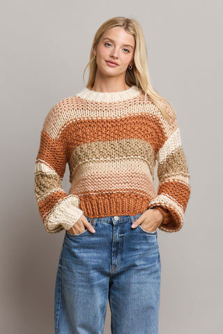 Mocha Madness Stripe Sweater