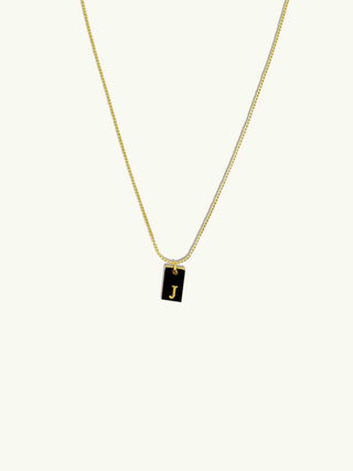 Gold Initial Necklace - R