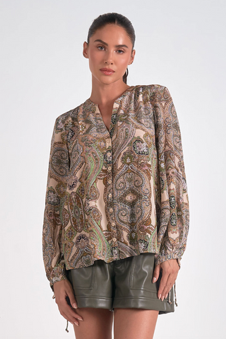 Never Out of Sight Paisley Top