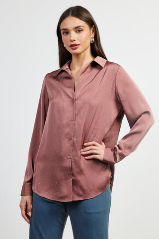 Own the Night Blouse Mauve